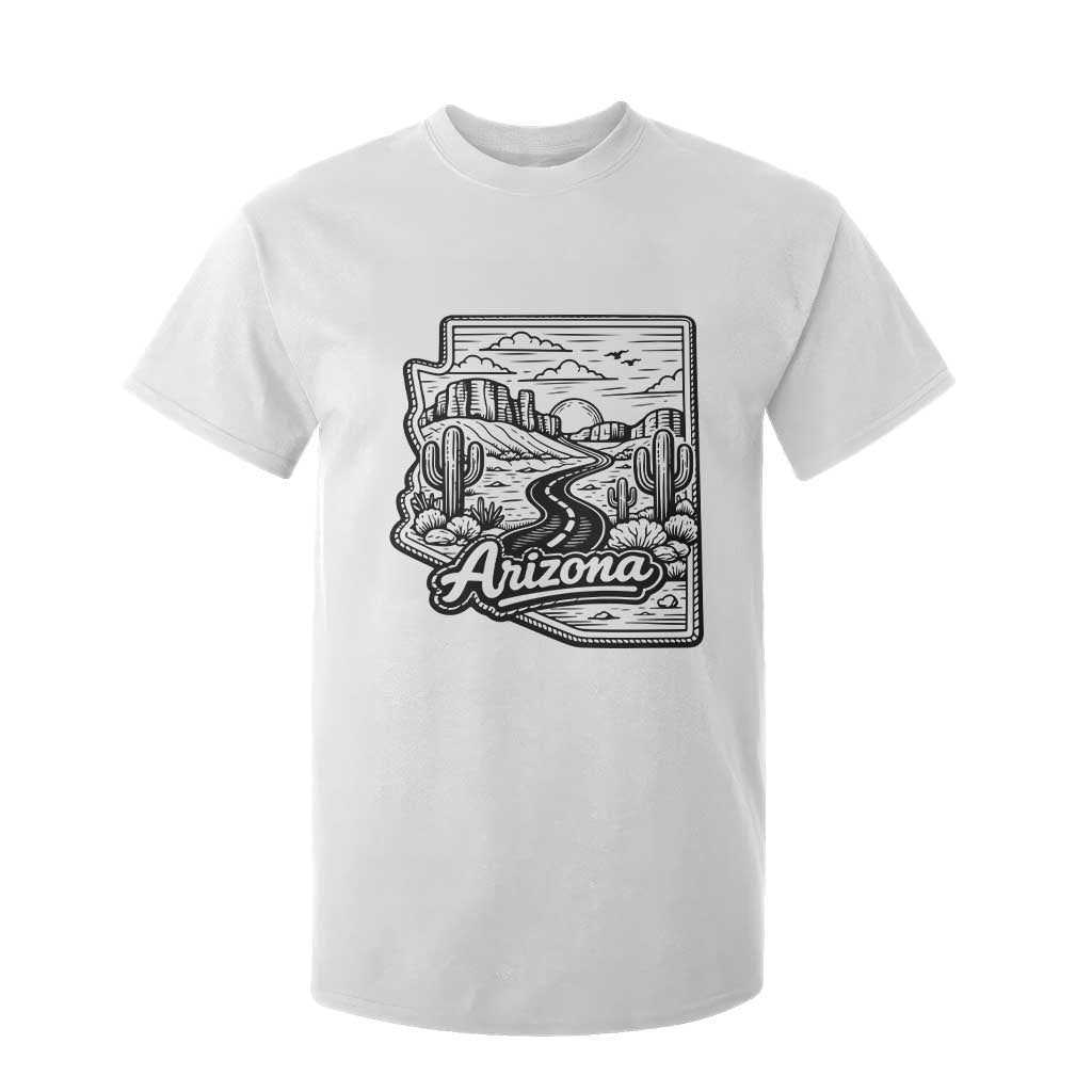Vintage Arizona Pride T Shirt For Kid Cactus Desert Western Landscape TS12 White Print Your Wear