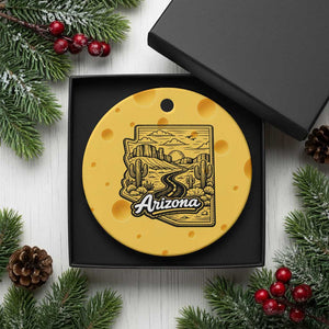 Vintage Arizona Pride Ceramic Ornament Cactus Desert Western Landscape TS12 1pc Yellow Cheese Print Your Wear