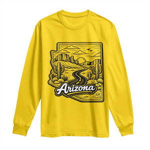 Vintage Arizona Pride Long Sleeve Shirt Cactus Desert Western Landscape TS12 Daisy Print Your Wear