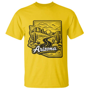 Vintage Arizona Pride T Shirt Cactus Desert Western Landscape TS12 Daisy Print Your Wear