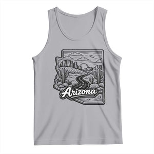 Vintage Arizona Pride Tank Top Cactus Desert Western Landscape TS12 Athletic Heather Print Your Wear
