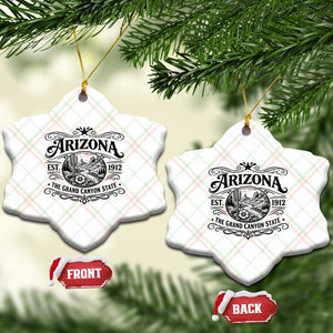 Arizona Desert Wanderlust Ceramic Ornament Vintage Grand Canyon State Est 1912 TS12 Print Your Wear