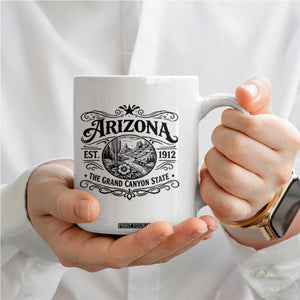 Arizona Desert Wanderlust Coffee Mug Vintage Grand Canyon State Est 1912 TS12 Print Your Wear