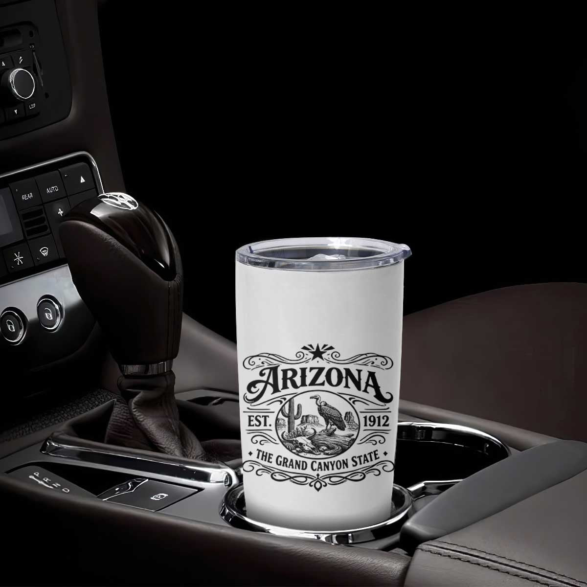 Vintage Arizona Cactus Desert Canyon Western 1912 Tumbler Cup TS12 Print Your Wear