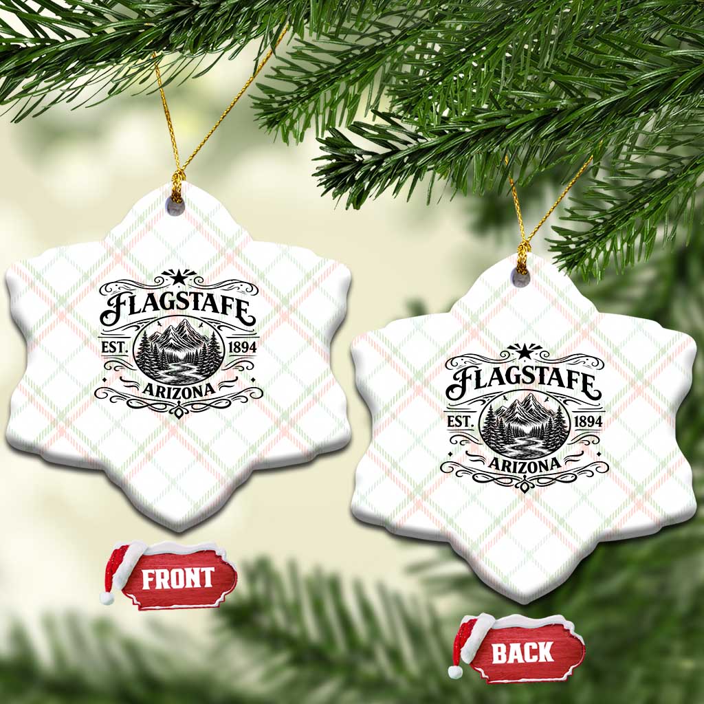 Vintage Flagstaff Landscape Adventure Ceramic Ornament Arizona Gift TS12 Print Your Wear