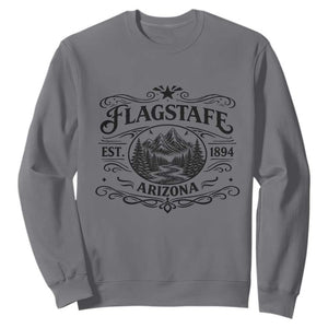 Vintage Flagstaff Landscape Adventure Sweatshirt Arizona Gift TS12 Charcoal Print Your Wear