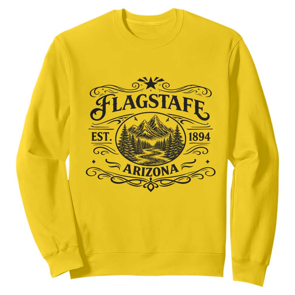 Vintage Flagstaff Landscape Adventure Sweatshirt Arizona Gift TS12 Daisy Print Your Wear