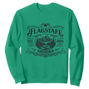 Vintage Flagstaff Landscape Adventure Sweatshirt Arizona Gift TS12 Irish Green Print Your Wear