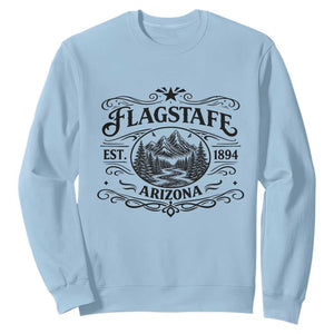 Vintage Flagstaff Landscape Adventure Sweatshirt Arizona Gift TS12 Light Blue Print Your Wear
