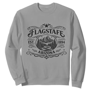 Vintage Flagstaff Landscape Adventure Sweatshirt Arizona Gift TS12 Sport Gray Print Your Wear
