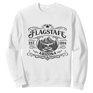 Vintage Flagstaff Landscape Adventure Sweatshirt Arizona Gift TS12 White Print Your Wear