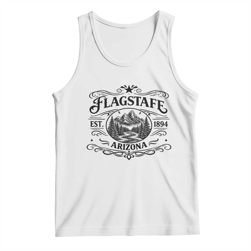 Vintage Flagstaff Landscape Adventure Tank Top Arizona Gift TS12 White Print Your Wear