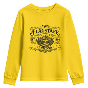 Vintage Flagstaff Landscape Adventure Youth Sweatshirt Arizona Gift TS12 Daisy Print Your Wear