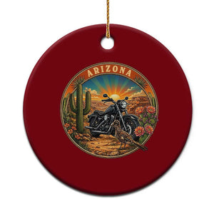 Arizona Pride Ceramic Ornament Adventure Scenic Journey Southwest USA TS12 1pc Red Print Your Wear