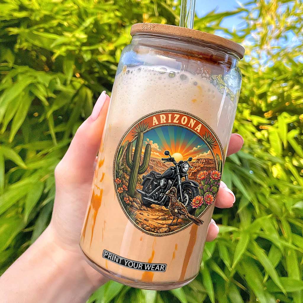 Arizona Pride Glass Can Adventure Scenic Journey Southwest USA TS12 Black Print Your Wear