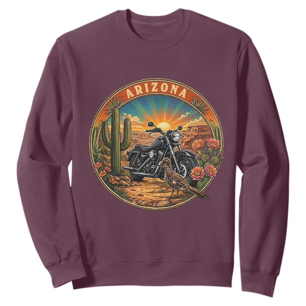 Arizona Pride Sweatshirt Adventure Scenic Journey Southwest USA TS12 Maroon Print Your Wear