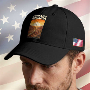 Arizona Souvenir Grand Canyon State Baseball Cap Saguaro Cactus Road Trip TS12 Print Your Wear