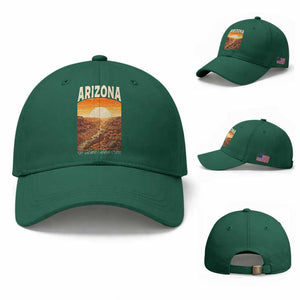 Arizona Souvenir Grand Canyon State Baseball Cap Saguaro Cactus Road Trip TS12 Baseball Cap Universal Fit Irish Green Print Your Wear