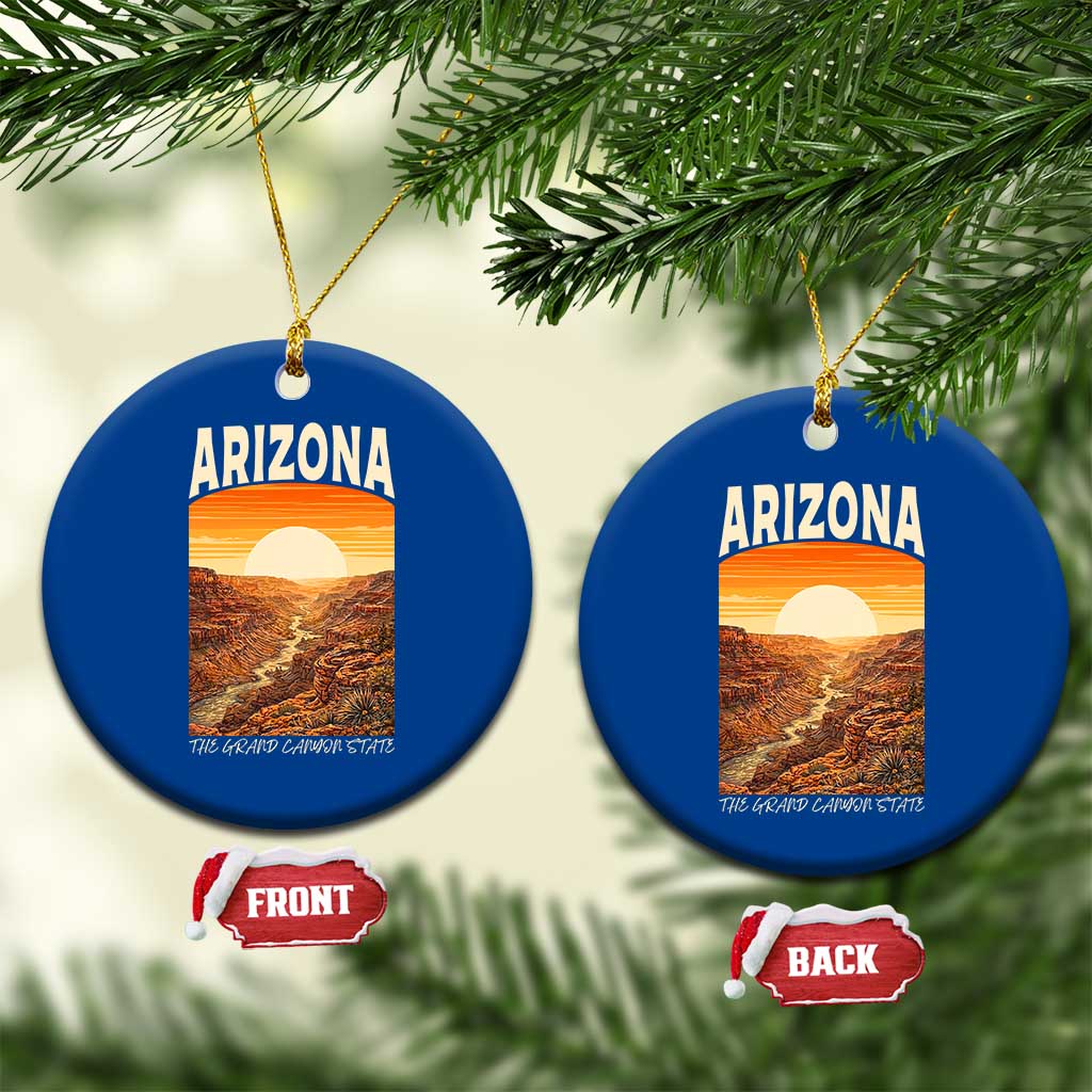Arizona Souvenir Grand Canyon State Ceramic Ornament Saguaro Cactus Road Trip TS12 1pc Blue Print Your Wear