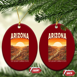 Arizona Souvenir Grand Canyon State Ceramic Ornament Saguaro Cactus Road Trip TS12 Print Your Wear