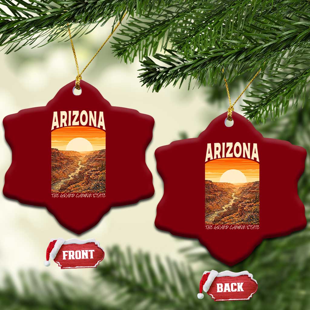 Arizona Souvenir Grand Canyon State Ceramic Ornament Saguaro Cactus Road Trip TS12 Print Your Wear