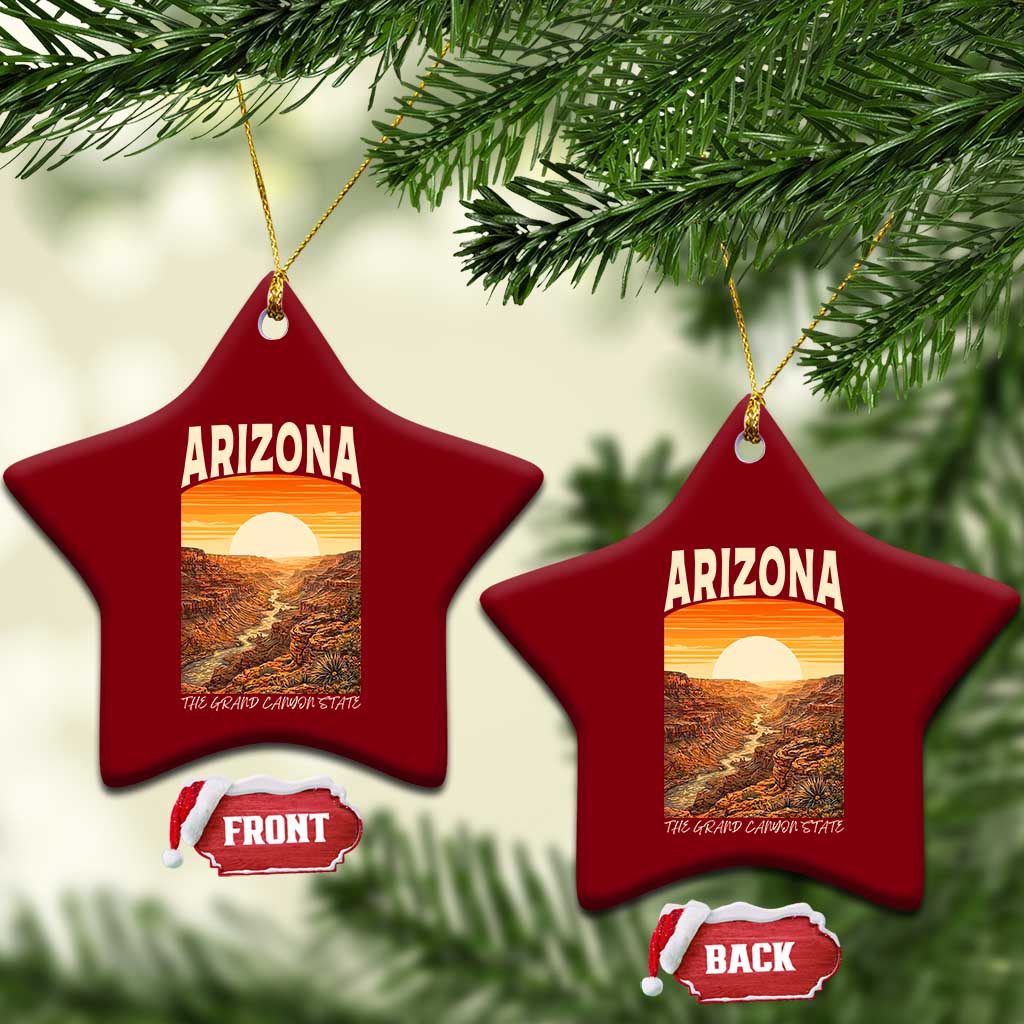 Arizona Souvenir Grand Canyon State Ceramic Ornament Saguaro Cactus Road Trip TS12 Print Your Wear