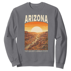 Arizona Souvenir Grand Canyon State Sweatshirt Saguaro Cactus Road Trip TS12 Charcoal Print Your Wear