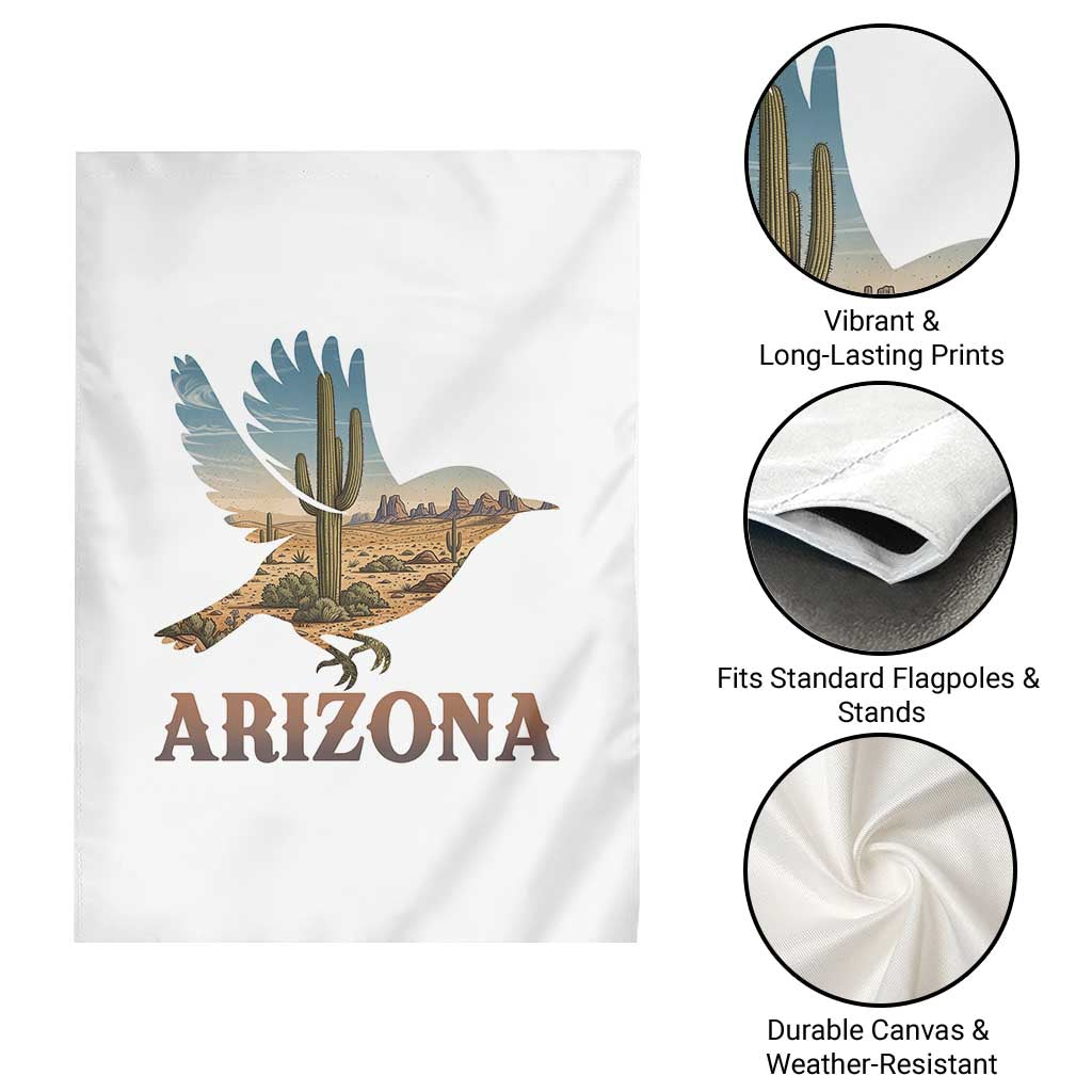 Arizona Desert Wren Bird Garden Flag Cactus Landscape Rustic Western TS12 Print Your Wear