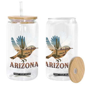 Arizona Desert Wren Bird Glass Can Cactus Landscape Rustic Western TS12 Print Your Wear