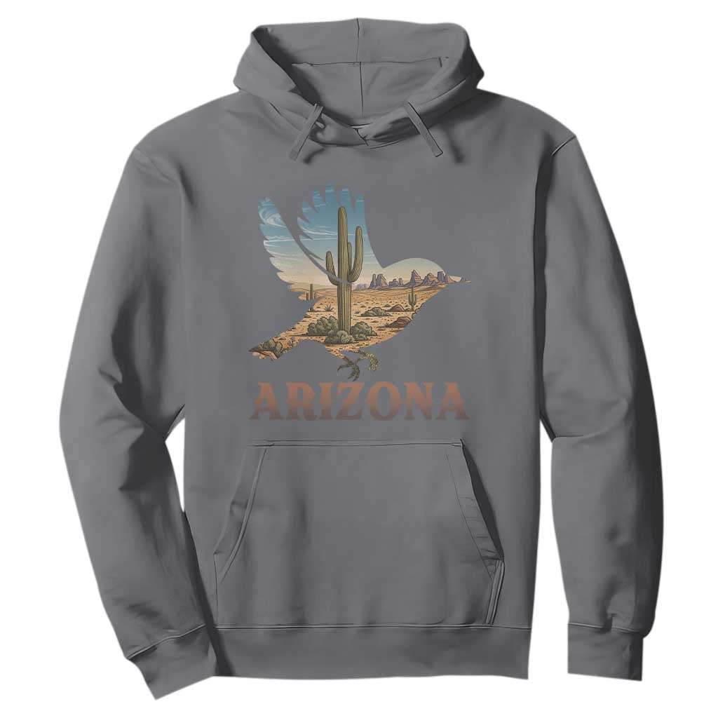Arizona Desert Wren Bird Hoodie Cactus Landscape Rustic Western TS12 Charcoal Print Your Wear