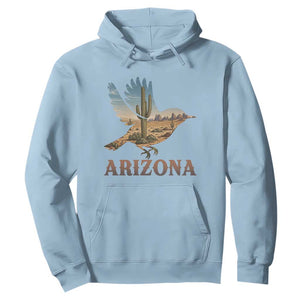 Arizona Desert Wren Bird Hoodie Cactus Landscape Rustic Western TS12 Light Blue Print Your Wear