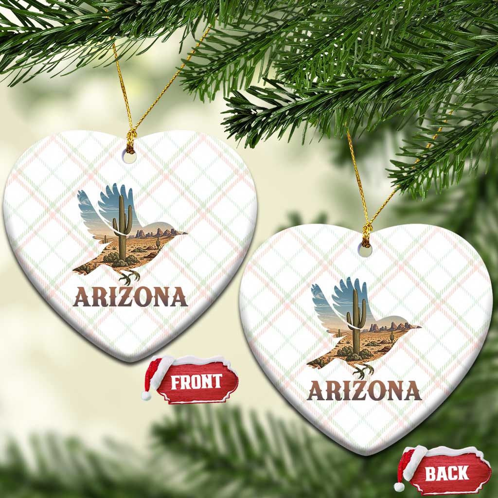 Arizona Desert Wren Bird Ceramic Ornament Cactus Landscape Rustic Western TS12 Print Your Wear