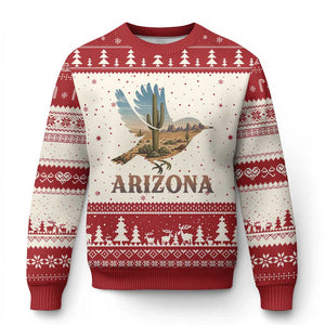 Arizona Desert Wren Bird Ugly Christmas Sweater Cactus Landscape Rustic Western TS12 Beige Red Print Your Wear