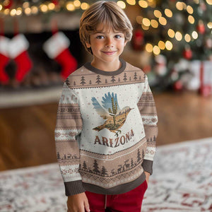 Arizona Desert Wren Bird Ugly Christmas Sweater Cactus Landscape Rustic Western TS12 Mocha Mousse Print Your Wear
