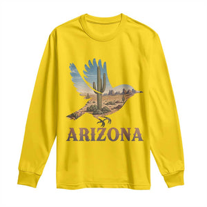 Arizona Desert Wren Bird Long Sleeve Shirt Cactus Landscape Rustic Western TS12 Daisy Print Your Wear