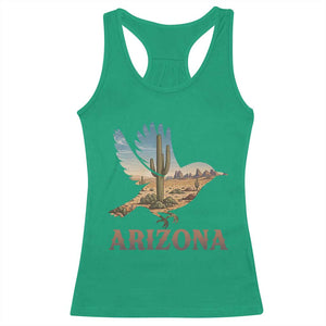 Arizona Desert Wren Bird Racerback Tank Top Cactus Landscape Rustic Western TS12 Irish Green Print Your Wear