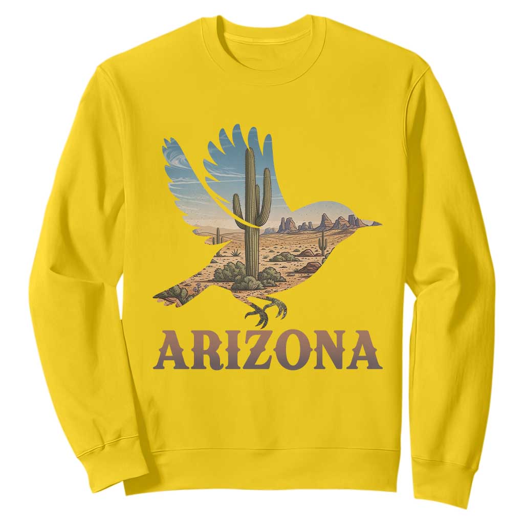 Arizona Desert Wren Bird Sweatshirt Cactus Landscape Rustic Western TS12 Daisy Print Your Wear