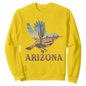Arizona Desert Wren Bird Sweatshirt Cactus Landscape Rustic Western TS12 Daisy Print Your Wear