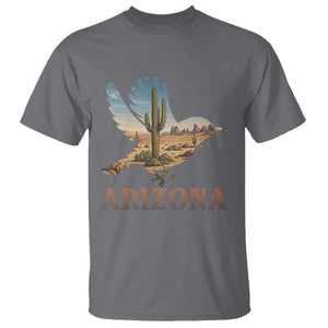 Arizona Desert Wren Bird T Shirt Cactus Landscape Rustic Western TS12 Charcoal Print Your Wear