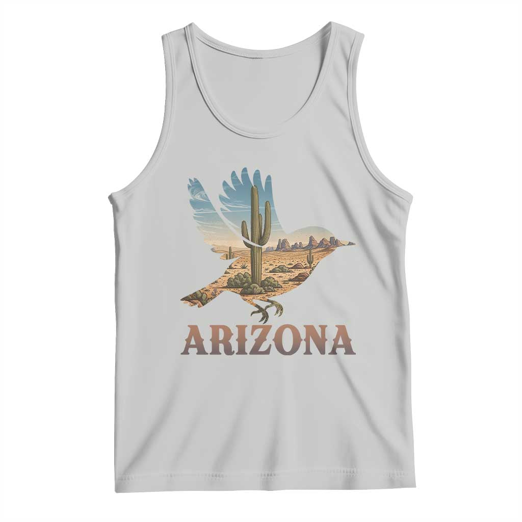 Arizona Desert Wren Bird Tank Top Cactus Landscape Rustic Western TS12 Ash Print Your Wear