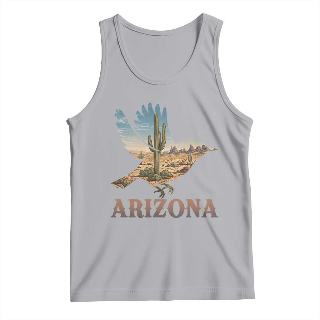 Arizona Desert Wren Bird Tank Top Cactus Landscape Rustic Western TS12 Athletic Heather Print Your Wear