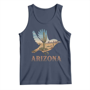 Arizona Desert Wren Bird Tank Top Cactus Landscape Rustic Western TS12 Navy Print Your Wear