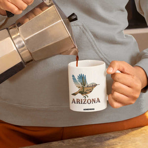 Arizona Desert Wren Bird Coffee Mug Cactus Landscape Rustic Western TS12 Print Your Wear
