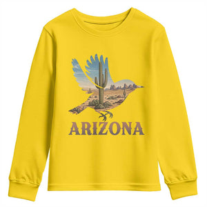 Arizona Desert Wren Bird Youth Sweatshirt Cactus Landscape Rustic Western TS12 Daisy Print Your Wear
