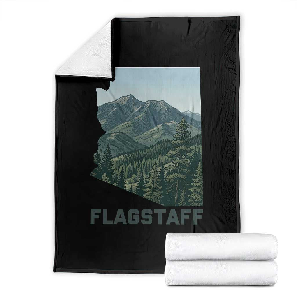 San Francisco Peaks Flagstaff Arizona Throw Blanket Vintage Mountain Landscape Gift TS12 Black Print Your Wear