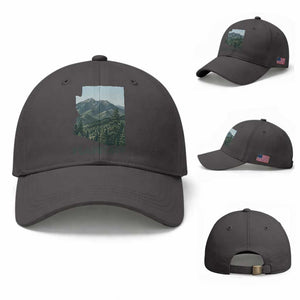 San Francisco Peaks Flagstaff Arizona Baseball Cap Vintage Mountain Landscape Gift TS12 Baseball Cap Universal Fit Dark Gray Print Your Wear