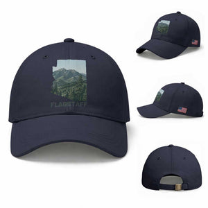 San Francisco Peaks Flagstaff Arizona Baseball Cap Vintage Mountain Landscape Gift TS12 Baseball Cap Universal Fit Navy Print Your Wear