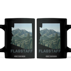 San Francisco Peaks Flagstaff Arizona Coffee Mug Vintage Mountain Landscape Gift TS12 Black Print Your Wear