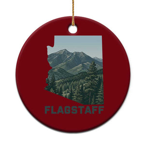 San Francisco Peaks Flagstaff Arizona Ceramic Ornament Vintage Mountain Landscape Gift TS12 1pc Red Print Your Wear