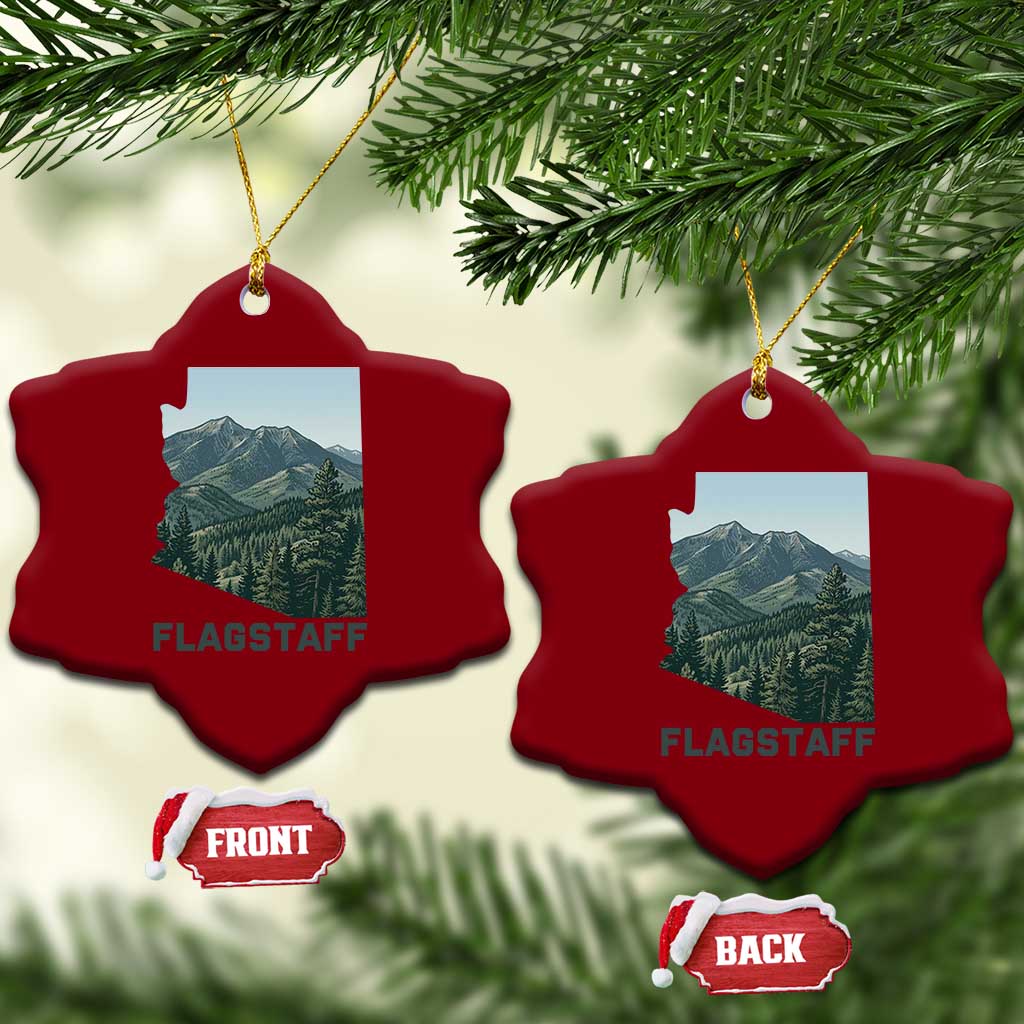 San Francisco Peaks Flagstaff Arizona Ceramic Ornament Vintage Mountain Landscape Gift TS12 Print Your Wear